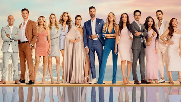Alex Hall, Alexandra Jarvis, Alexandra Rose, Austin Victoria, Brandi Marshall, Gio Helou, Kayla Cardona, Lauren Shortt, Polly Brindle, Sean Palmieri and Tyler Stanaland pose in promo for season 2 of Selling the OC