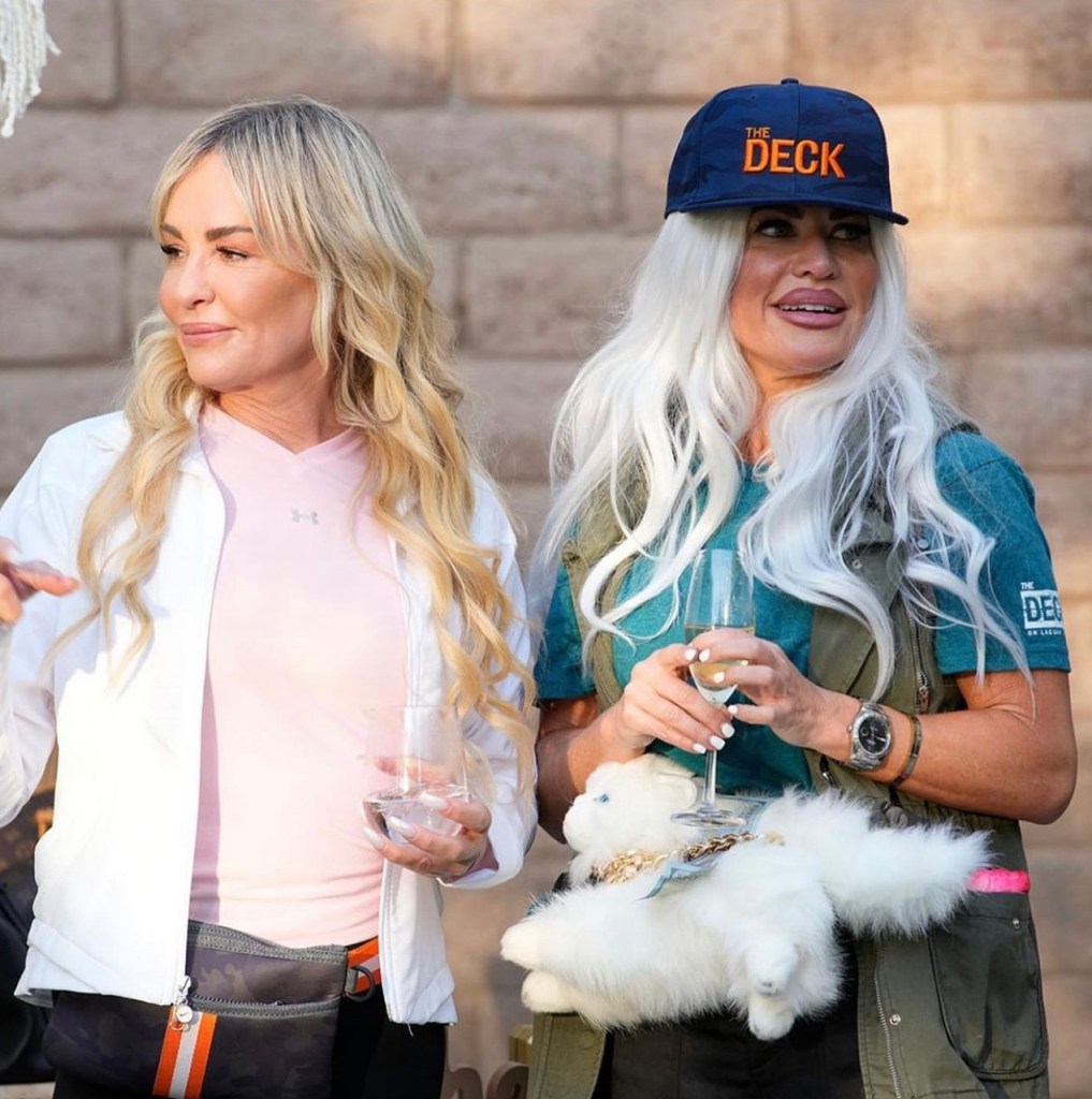 Taylor Armstrong and Jennifer Pedranti at costume party on RHOC