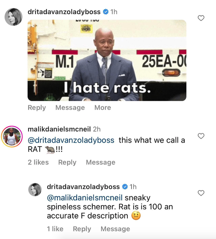 Drita D'Avanzo says RHOSLC star Monica Garcia is "100% a rat."