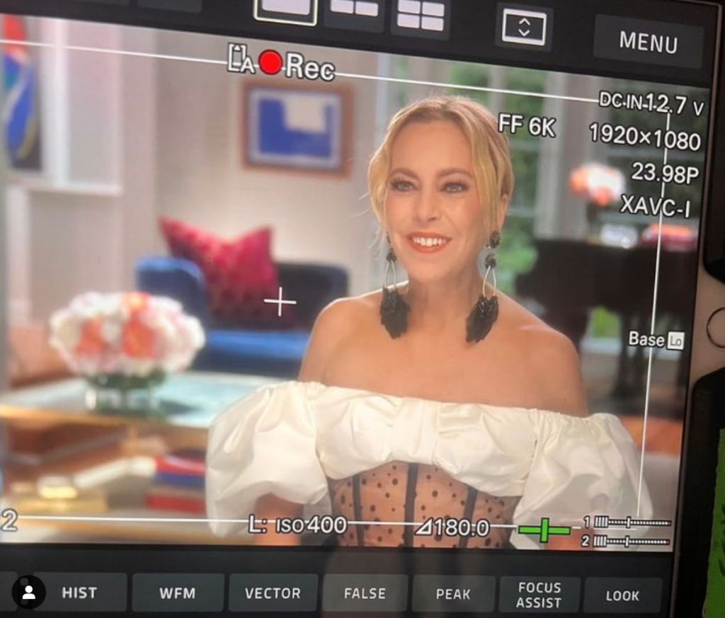 Sutton Stracke confessional look for season 13 of the Real Housewives of Beverly Hills